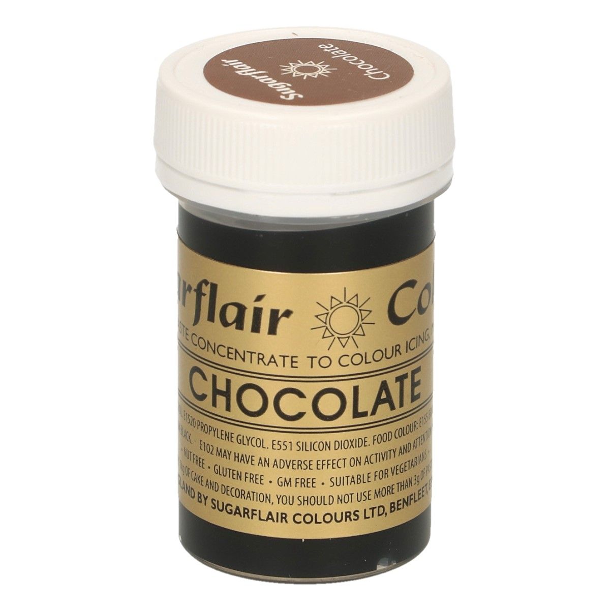 Gelová barva Chocolate čokoládová Sugarflair